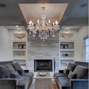Crystal Candle Chandelier (10 HEADS)