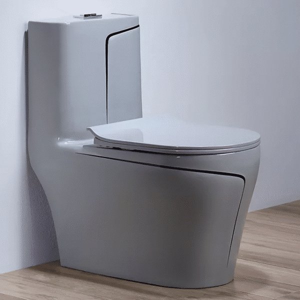 Siphonic Water Closet (Gray with Black Line)